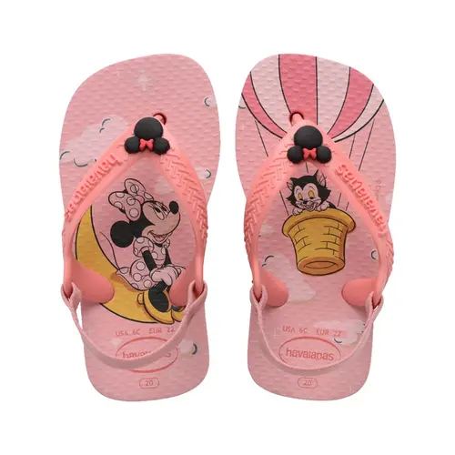 CHINELO HAVAIANAS BABY DISNEY CLASSICS MANGA ROSA TAMANHO 21