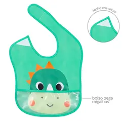 BABADOR BUBA ZOO DINO COM PEGA-MIGALHAS