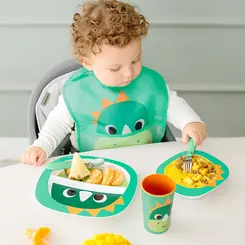 BABADOR BUBA ZOO DINO COM PEGA-MIGALHAS