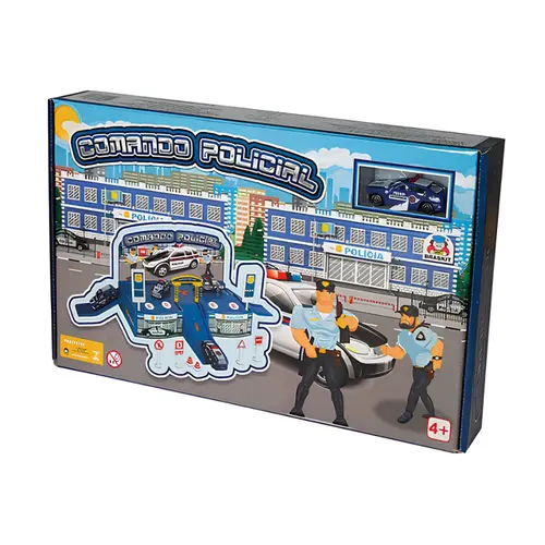 BRINQUEDO COMANDO POLICIAL COM CARRINHO
