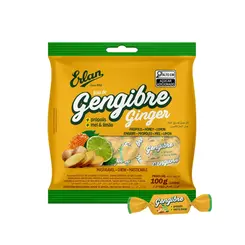 BALA ERLAN GENGIBRE PRÓPOLIS MEL E LIMÃO 100G