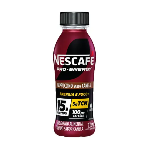 BEBIDA LÁCTEA NESCAFE PRO ENERGY CAPPUCCINO SABOR CANELA 270ML