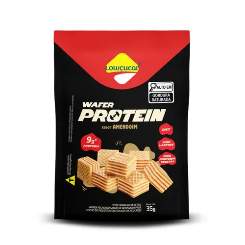 BISCOITO LOWÇUCAR WAFER PROTEIN LOW AMENDOIM 35G
