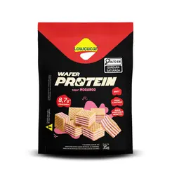 BISCOITO LOWÇUCAR WAFER PROTEIN SABOR MORANGO 35G