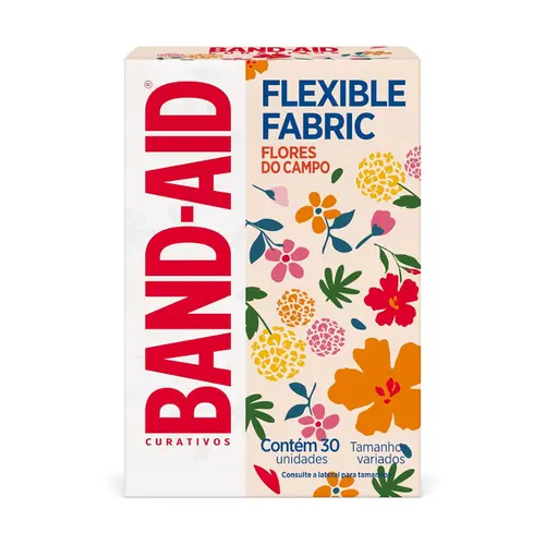 CURATIVOS BAND-AID FLORES COM 30 UNIDADES