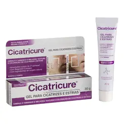 GEL PARA CICATRIZES E ESTRIAS CICATRICURE ROSTO E CORPO 30G