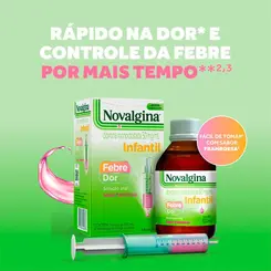 NOVALGINA INFANTIL DIPIRONA 50MG/ML SOLUÇÃO ORAL 100 ML COM SERINGA DOSADORA