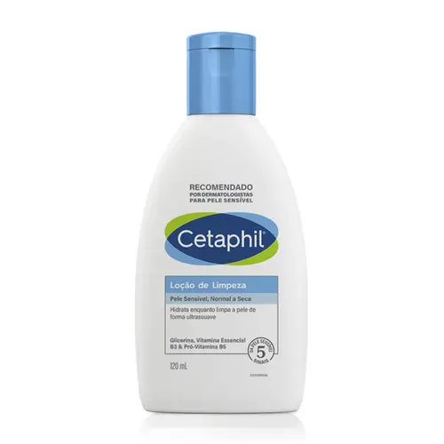 LOÇAO DE LIMPEZA CETAPHIL PELE SECA E SENSIVEL COM 120 ML