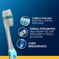 ESCOVA DE DENTE ORAL B INDICATOR CLEAN N° 40 COM 2 UNIDADES