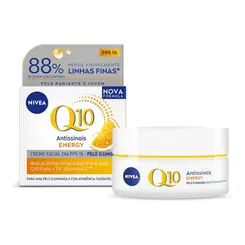 CREME HIDRATANTE FACIAL NIVEA Q10 DIURNO POWER ANTISSINAIS 50G