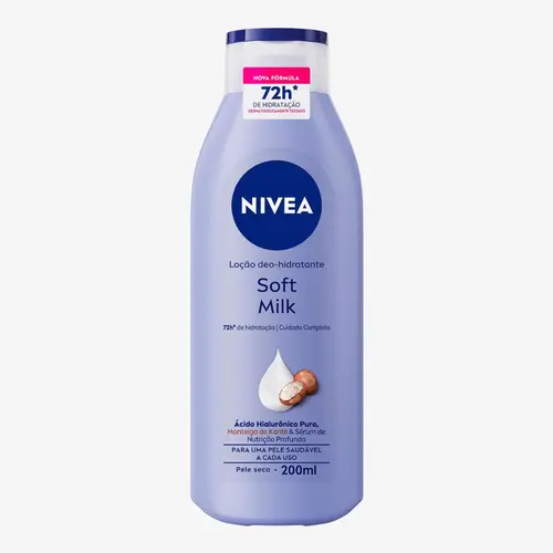 HIDRATANTE NIVEA SOFT MILK PELE SECA 200ML