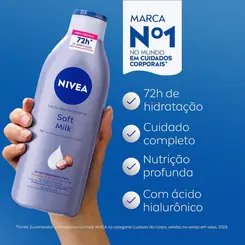 HIDRATANTE NIVEA SOFT MILK PELE SECA 200ML