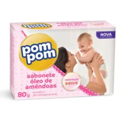SABONETE POM POM OLEO AMENDOAS 70G - PELE MACIA E PERFUMADA