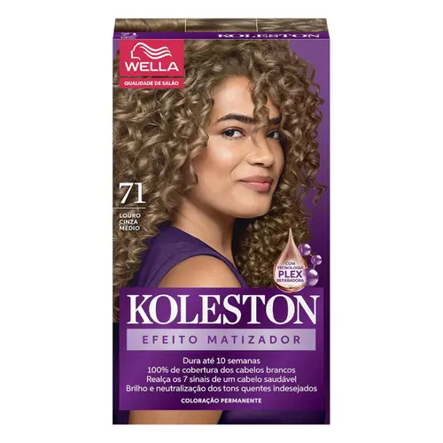 TINTURA KOLESTON 71 LOURO CINZA MEDIO