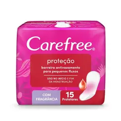 PROTETOR DIARIO CAREFREE PROTEÇÃO COM PERFUME 15 UNID