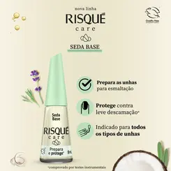 ESMALTE RISQUE CARE SEDA BASE PREPARA E PROTEGE