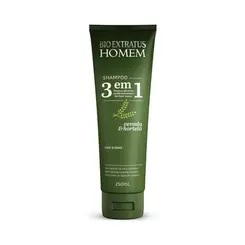 SHAMPOO BIO EXTRATUS HOMEM 3 EM 1 CEVADA 250ML