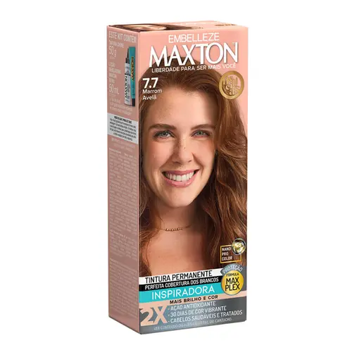 TINTURA MAXTON 7.7 CREME MARROM AVELA