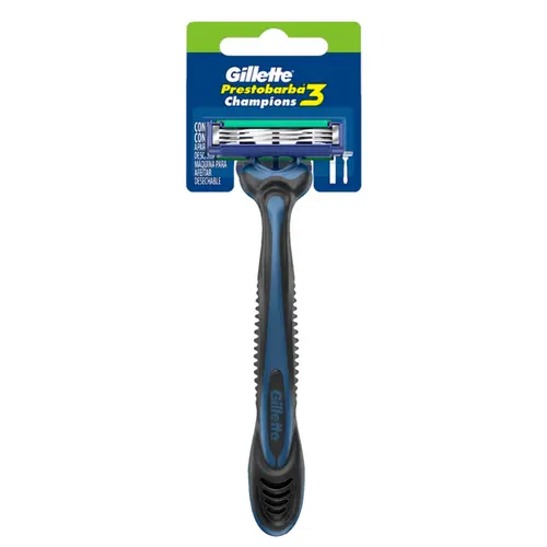 APARELHO DE BARBEAR GILLETTE 3 CHAMPIONS PRESTOBARBA 1 UNIDADE