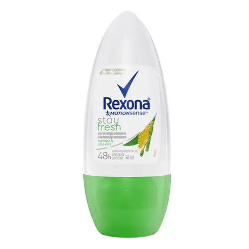 DESODORANTE ROLL ON FEMININO REXONA FRESH BAMBOO E ALOE VERA 50ML