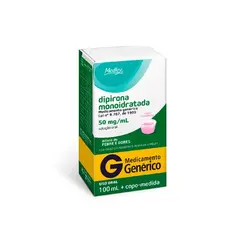 DIPIRONA MONOIDRATADA 50MG/ML MEDLEY SOLUÇÃO ORAL SABOR FRAMBOESA 100ML