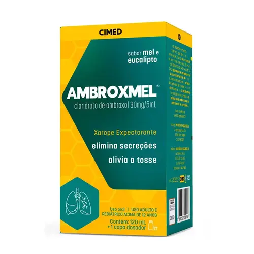 AMBROXMEL CLORIDRATO DE AMBROXOL 30MG/5ML XAROPE SABOR MEL E EUCALÍPTO 120ML