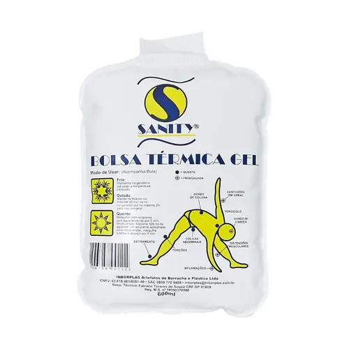 BOLSA TERMICA EM GEL QUENTE E FRIO COM 600 ML
