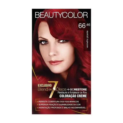 TINTURA BEAUTY COLOR 66.46 VERMELHO PICANTE