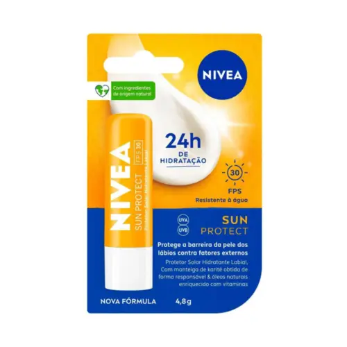 PROTETOR SOLAR HIDRATANTE LABIAL NIVEA SUN PROTECT FPS30 4,8G
