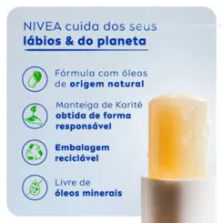 PROTETOR SOLAR HIDRATANTE LABIAL NIVEA SUN PROTECT FPS30 4,8G