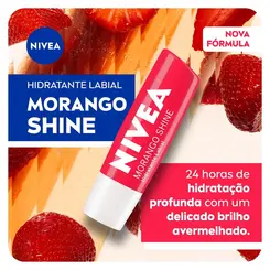 HIDRATANTE LABIAL NIVEA MORANGO SHINE 4,8G