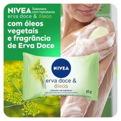 SABONETE EM BARRA NIVEA HIDRATANTE ERVA DOCE 85G