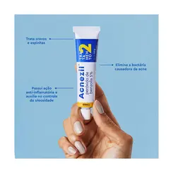 ACNEZIL GEL ANTIACNE - TRATA CRAVOS E ESPINHAS 20MG