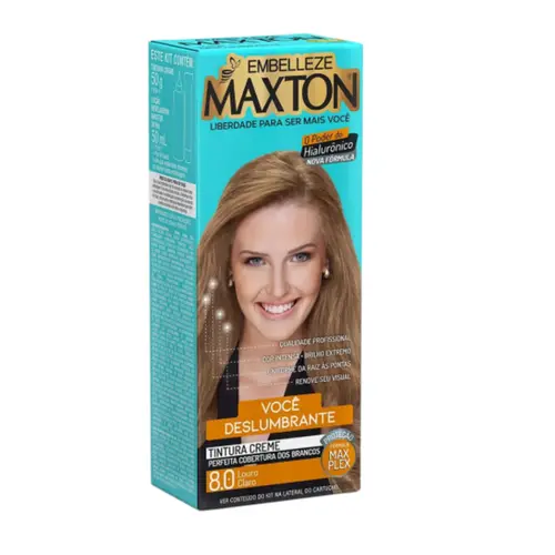TINTURA MAXTON  8.0 LOURO CLARO