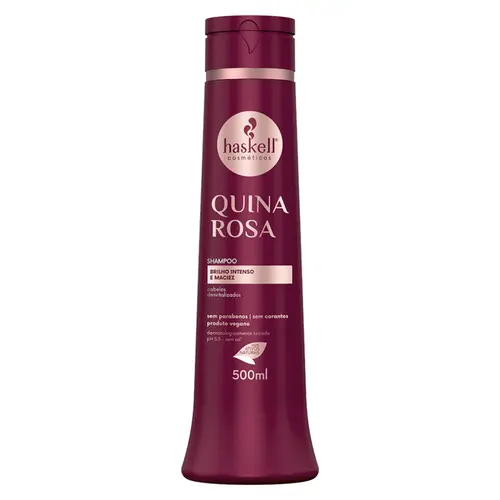 SHAMPOO HASKELL QUINA ROSA - BRILHO INTENSO E MACIEZ 500ML