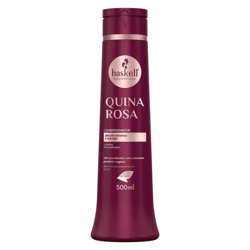 CONDICIONADOR HASKELL QUINA ROSA - BRILHO INTENSO E MACIEZ 500ML