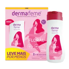 KIT SABONETE INTIMO DERMAFEME FLORAL 2 UNIDADES