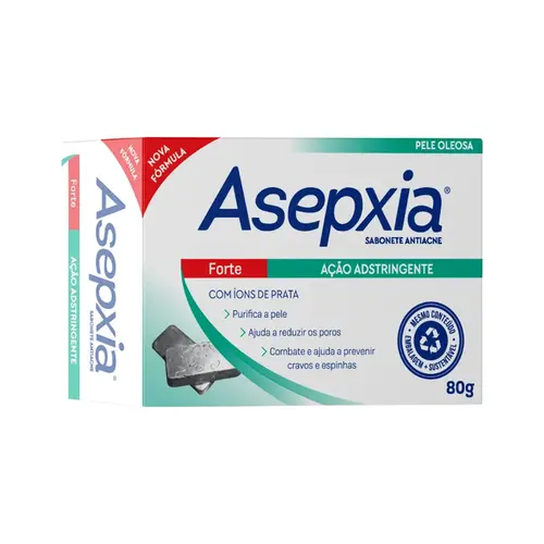 SABONETE EM BARRA ASEPXIA FORMULA FORTE 80G