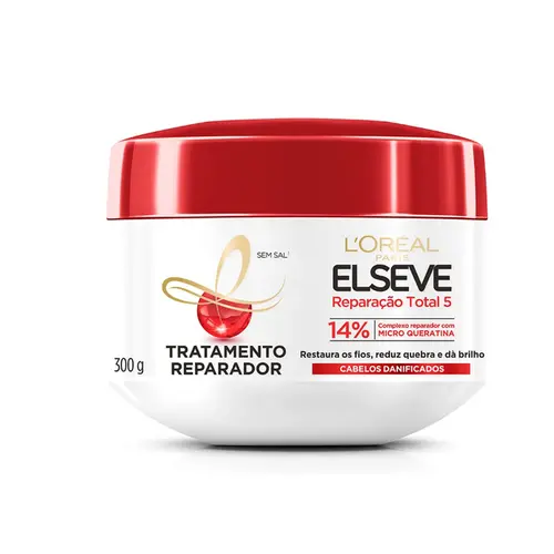 MÁSCARA DE TRATAMENTO ELSEVE REPARAÇÃO TOTAL 5 300G