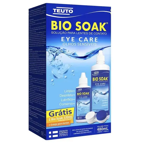 KIT BIO SOAK SOLUÇÃO PARA LENTES DE CONTATO COM 480ML