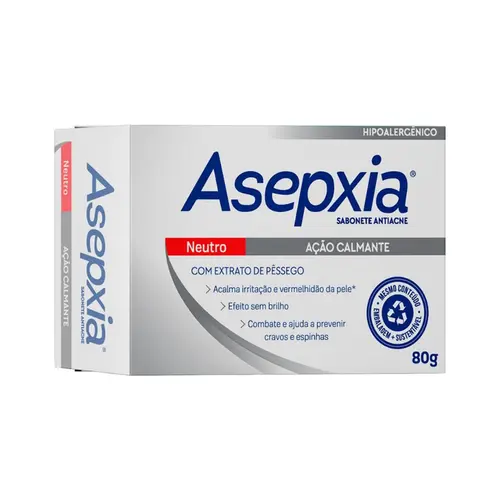SABONETE EM BARRA ASEPXIA NEUTRO 80G