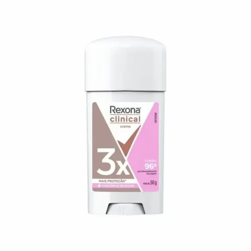DESODORANTE REXONA CLINICAL STICK EM CREME CLASSIC 58G