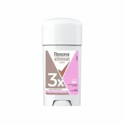DESODORANTE REXONA CLINICAL STICK EM CREME CLASSIC 58G