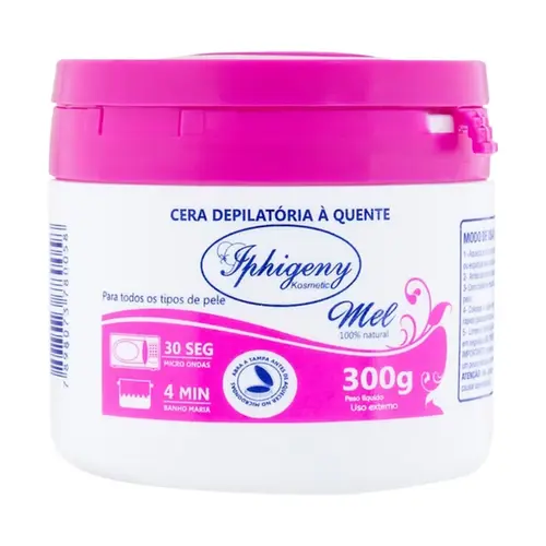 CERA TRADICIONAL PARA DEPILAÇÃO IPHIGENY MEL 300G