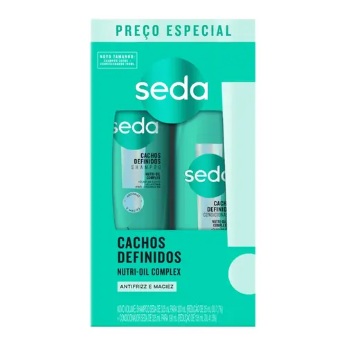 KIT SEDA CACHOS DEFINIDOS SHAMPOO 300ML + CONDICIONADOR 190ML