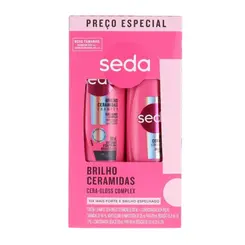 KIT SEDA BRILHO CERAMIDAS SHAMPOO 300ML + CONDICIONADOR 190ML