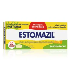 ESTOMAZIL ABACAXI COM 20 PASTILHAS MASTIGÁVEIS