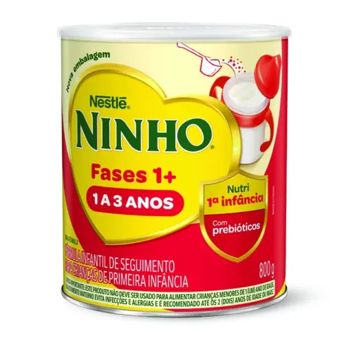 NINHO FASES 1+ PRIMEIRA INFANCIA 1 A 3 ANOS FORMULA INFANTIL 800G
