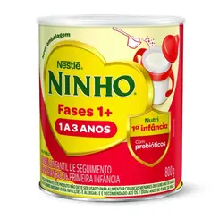 NINHO FASES 1+ PRIMEIRA INFANCIA 1 A 3 ANOS FORMULA INFANTIL 800G