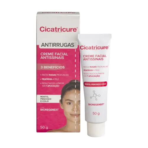 CREME HIDRATANTE ANTIRRUGAS CICATRICURE 50G